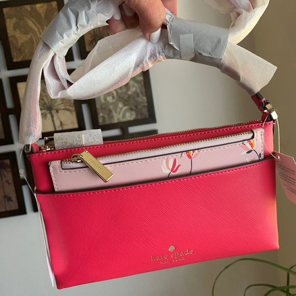 Authentic Kate Spade Saffiano leather top zip Crosby w large card holder - Picture 8 of 16